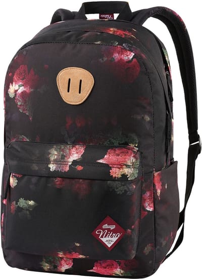 NITRO Vrije tijd rugzak Rugzak met laptopvak Urban Plus Backpack 28L Black Rose Zwart Veelkleurig