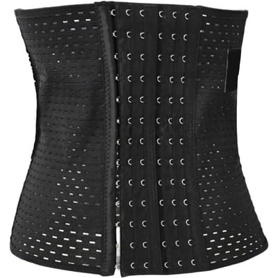 Vrouwen Taille Trainer Lady Body Shaper Accessoire Postpartum Afslankende Riem Bustiers Korsetten Correctie XL black