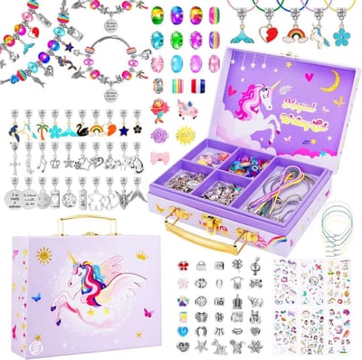Equivera Armbandjes Maken Set Meisjes - Knutselset Meisjes - Knutselset voor Meisjes - Knutselset Meiden - Sieraden Maken Meisjes - Armbandjes Maken Meisjes - Cadeautip voor uw kind!