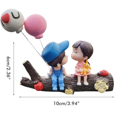Schattig Auto Dashboard Ornament Lieflijk Kussend Jongen Meisje Auto Ornament Auto Interieur Decoratie