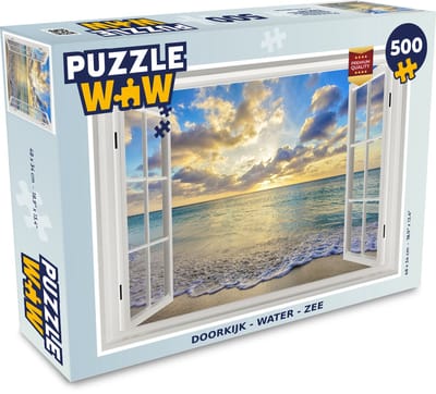 Puzzel Doorkijk - Water - Zee - Legpuzzel - Puzzel 500 stukjes