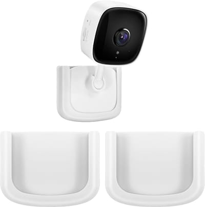 Zelfklevende Wandbeugel voor Tapo C100 en C110 Beveiligingscamera's, Eenvoudige Installatie, Geen Boren Nodig, Geschikt voor Binnengebruik, Wit