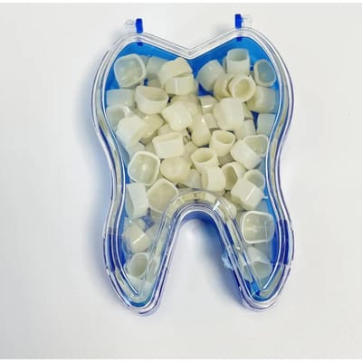 50 Pièces Kit de Couronnes Dentaires Temporaires Incisives Molaires Antérieures Postérieures Facettes Outils de Blanchiment Dentisterie beige