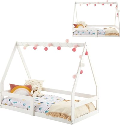 ApexArte® Kinderbed - Peuterbed - Babybed - Wit