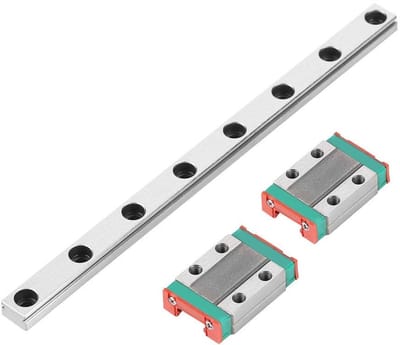Dailygoods- Lineaire Geleider 9 mm - Blok met Smeersysteem - Kogelhouder - Professionele Rails - Robuust en Duurzaam - Hoge Nauwkeurigheid - Geleidingsrail