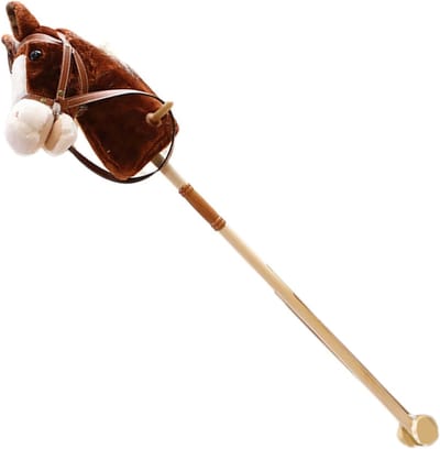 Hobby Paard - Rijspeelgoed - Fantasie Spelen - Realistische Geluidseffecten - 99 cm Hoog - Bruin