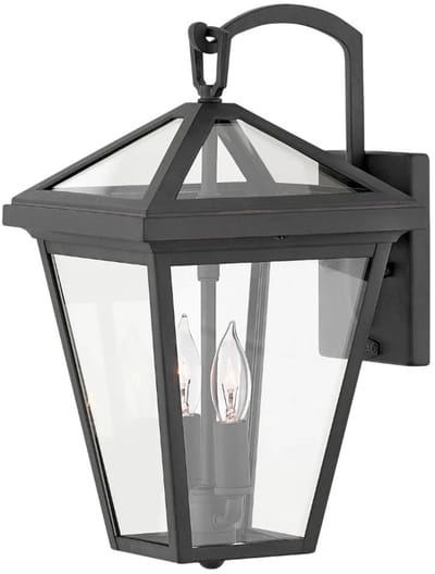 Hinkley LED Wand Buitenlamp Alford Place | 2X E14 Max 40W | IP44 | Dimbaar | Museum Black