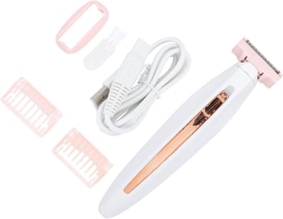 Ontharingsapparaat voor dames - Epilator scheerapparaat - Huidverzorging - Pijnloos en veilig - 15 x 35 x 35 cm - Wit