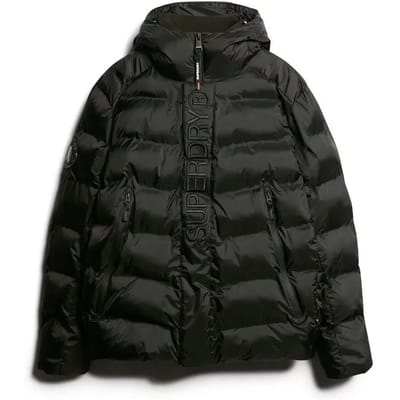 Superdry - City-pufferjas met print en capuchon - Heren - Gewatteerde jassen