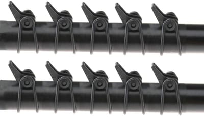 Dailygoods- Haak Keeper 10 Sets - Kunststof/Rubber - 1,4 cm - Cirkeldiameter 1,9/2,5 cm - Eenvoudig te gebruiken - Geschikt voor hengels - Haakhouder