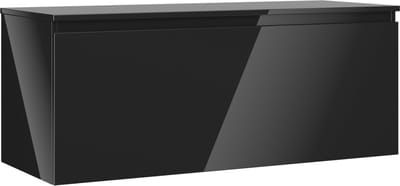 Mexen Orio badkamerkastje onder wastafel 120 cm met blad, 1 lade, zwart glanzend - 91A10-12047-1-BFC70