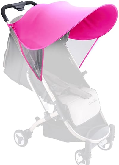 Dailygoods- Zonnezeil UV-bescherming - Zonnewering - Kinderwagen/buggy - Ademend/lichtgewicht - Lycra - Maat 70 x 70 cm - Kinderwagen Parasol