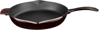LAVA Geëmailleerde Gietijzeren Koekenpan - Ø 28 cm - 2,30 L - Geschikt voor Inductie en Oven - Paars