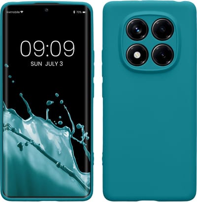 kwmobile telefoonhoesje geschikt voor Xiaomi Redmi Note 14 Pro 4G - Hoesje voor smartphone - Precisie camera uitsnede - In mat petrol