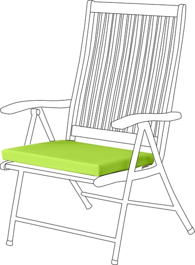 Stoelkussen - Waterbestendige Tuinkussens voor Binnen en Buiten - Zitkussen met Lint - Kussens voor Tuinstoel