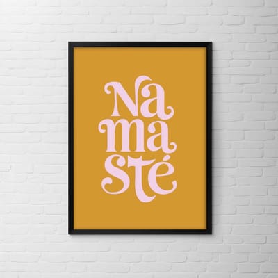 Namasté Poster – 50x70cm Medium - Yoga poster, Yoga decoratie, yoga groet poster, namaste groet
