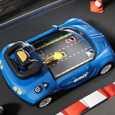 Kinderen Simulatie Rijspel Race Avontuur Sportauto Speelgoed Interactief Educatief Hindernisbaan Speelgoed Voor Jongens Cadeau gray