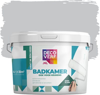 Decoverf badkamer verf kiezelgrijs, 4L