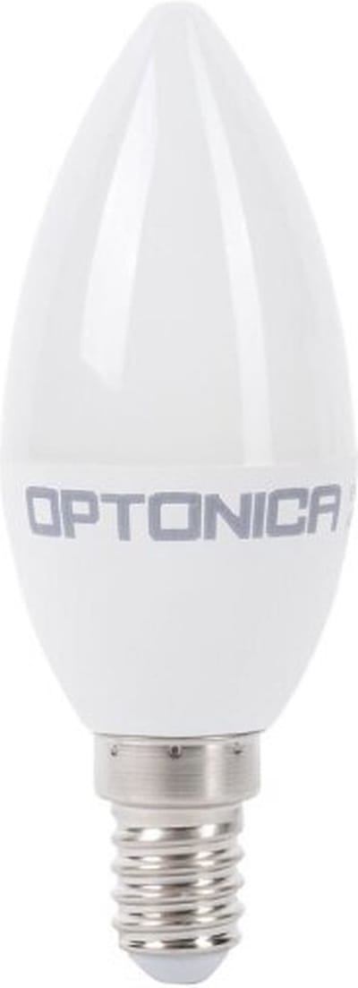 Optonica LED Kaarslamp C37 E14 - 3.7W (vervangt 25W) - 320lm - 6000K Koel Wit - 230V - Energiezuinig