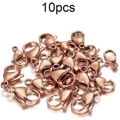 10-30 Stuks Roestvrij Staal Goud Verguld Kreeftsluiting Klauwsluitingen Voor Armband Ketting Ketting Diy Sieraden Maken Onderdelen Benodigdheden 7 x 13 mm