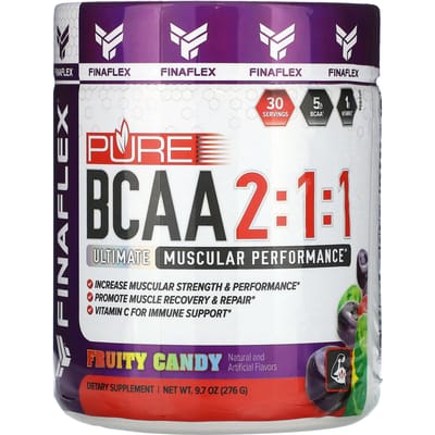 Finaflex, Pure BCAA 2:1:1, Bonbons aux fruits, 9,7 oz (276 g)