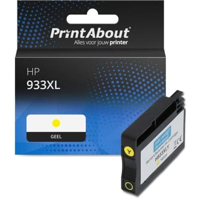 PrintAbout Inktcartridge 933XL (CN056AE) Geel Hoge capaciteit geschikt voor HP