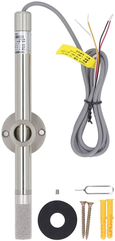 Allecto - Temperatuurvochttransmitter - IP68-waterdicht - Schokbestendig ontwerp - Compact formaat - 4-20mA-signaal - Voor datadetectie - Geschikt ...