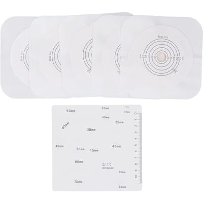 5 Stuks Ostomie Barrière Ring Lekbestendig Veelzijdige Ostomie Barrière Verlengring voor Colostomiezakken white