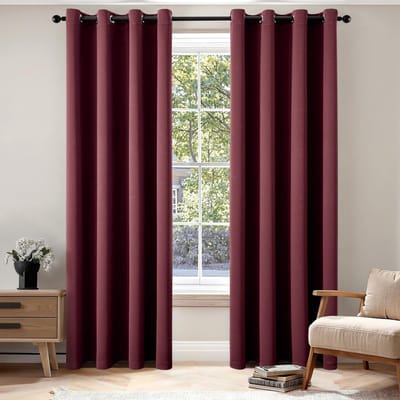 Dailygoods- Verduisteringsgordijnen Set van 2 - Hoogwaardige verduisteringstechnologie - Decoratieve isolerende gordijnen - Effectieve zicht- en zonwering - Geschikt voor slaapkamer/keuken/woonkamer - Minimaal 80% verduistering