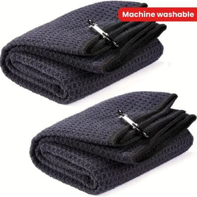 Nivard Golf Handdoek - Golfhanddoek - Golf Accessoires - Towel - Comfortabel - Zwart
