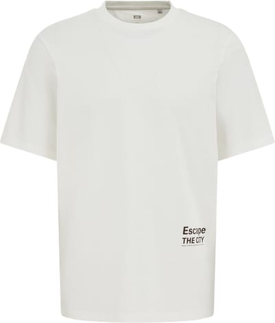 WE Fashion Heren regular fit T-shirt met print