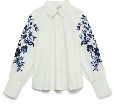 VERO MODA - VMLOVISA L/S EMB. SHIRT WVN BTQ Dames Blouse