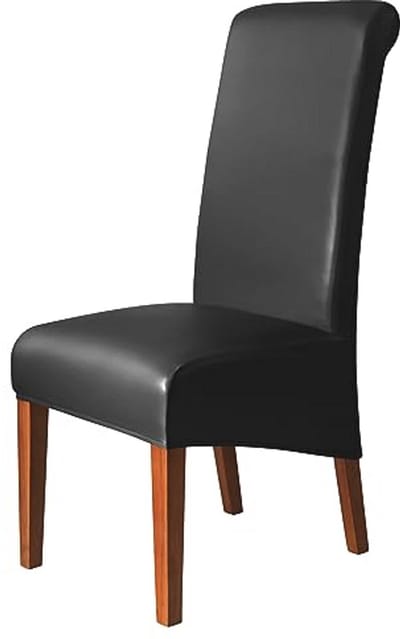 Hoge rugleuning stoelhoes van PU-kunstleer - waterdicht en stretch voor eetkamerstoelen