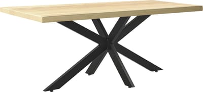 Matrix-poot Oberau tafelpoot 85x85x71 cm zwart mat