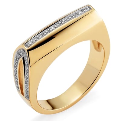 Orphelia RD-33070/56 - Ring - geelgoudkleurige 18 Karaat - Diamant 0.25 ct