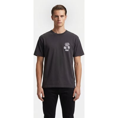 Levi's Vintage Fit Gr Tee Relax Phantom Bod Taglia: M | T-shirt stampate Outlet | Uomo | Nero