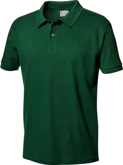SIR SAFETY PIQUET Korte mouw Werkpolo HEREN Groen - 100% Katoen - 180 g/m² - Dubbel Gestikt
