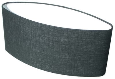 Lampenkap Ovaal Linnen Zwart 35cm