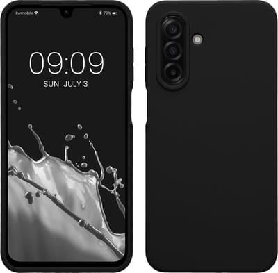 kwmobile telefoonhoesje geschikt voor Samsung Galaxy A17 4G / 5G - Hoesje met siliconen coating - Smartphone case in zwart