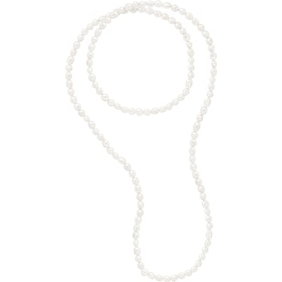 Lange Ketting OPERA van Echte Gecultiveerde Zoetwaterparels Barok 8-9 mm