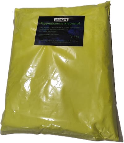 Reaxyl Fluorescentiekleurstof poeder voor lekdetectie 1 kg, geel