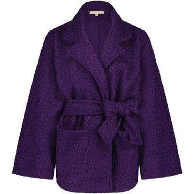 Circle of Trust Jade Jacket Violet Size: S | Wrap Coats Outlet | Dames | Paars