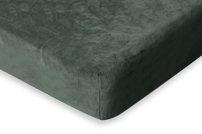 Eleganzzz Hoeslaken 200 gr/m2 Hoogwaardig Flanel Fleece 35cm Hoekhoogte - Green - 80/90x200 - Hoeslakens - Eenpersoons - Fluffy Hoeslaken