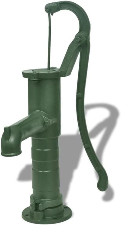 Handmatige Tuinpomp - Waterpomp Gietijzer - Water Verplaatsen - Volledig Handmatig - 13.5 kg - Grijs