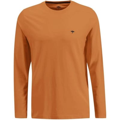 Fynch-Hatton Crew Neck Longsleeve T-Shirt Burnt Orange / male