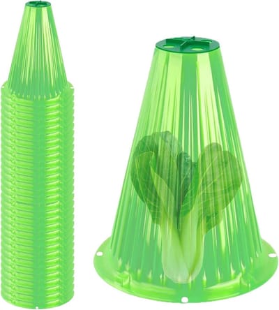 Plantenbeschermers Klokken - Mini's Tuinplanten - Bescherming Planten - Instelbare Ventilatie - 30 Stuks - Transparant
