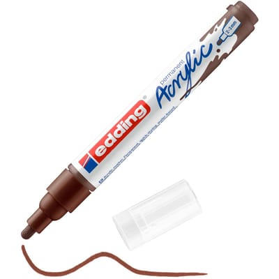 edding 5100 Acrylic "Acrylmarker - Medium" - Chocoladebruin
