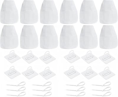Droger Vent Pluisvanger - Pluiszak Droger - Wasruimte Onderhoud - Versterkte Randen - 12 Stuks - Niet gespecificeerd