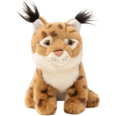 20cm Schattige Levensgetrouwe Lynx Pluche Speelgoed Pluizig Zittende Katachtige Gevulde Pop Bureau Decor Kinderen Jongens Meisjes Verjaardag Kerstmis Cadeau 20cm