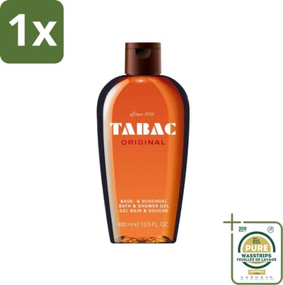 1 x Tabac Original - Douchegel - Milde reiniging - 400 ml- Douchegel - Bad En Douchegel - Milde Reiniging - Huid Verzorging - Hydraatatie